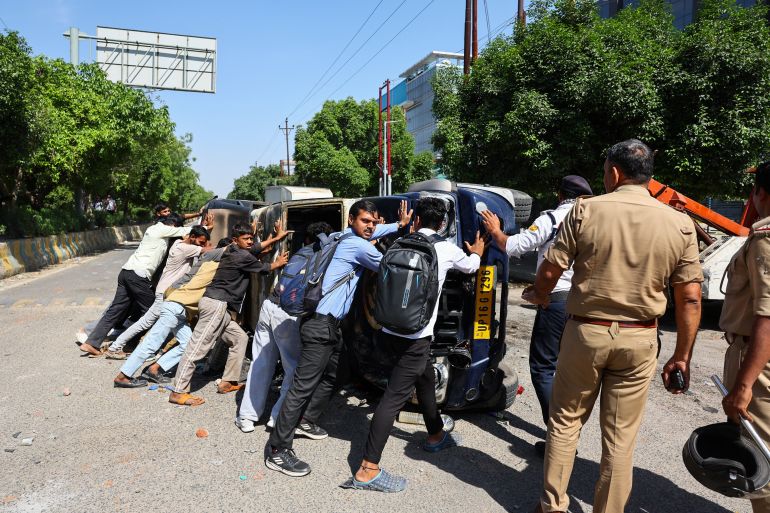 Tear Gas Used as Noida Workers Protest Rising Living Costs