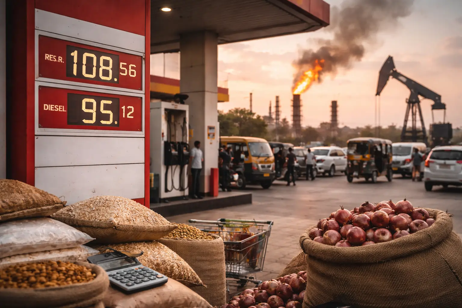 India's Wholesale Inflation Jumps to 38-Month High of 3.88% in March as Crude Oil Prices Surge